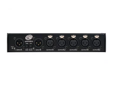 splitDMX X52C Сплиттер DMX512, 2xDMX-входа, 5xDMX-выходов, Siberian Lighting, SL-SDX52C