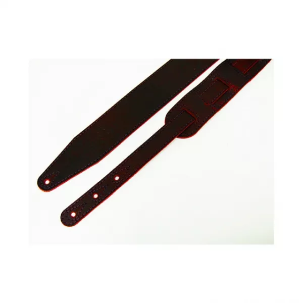 Leather 21 Ремень для гитары, кожаный, бордо, Fidel, FL60017L21L  рис.2 