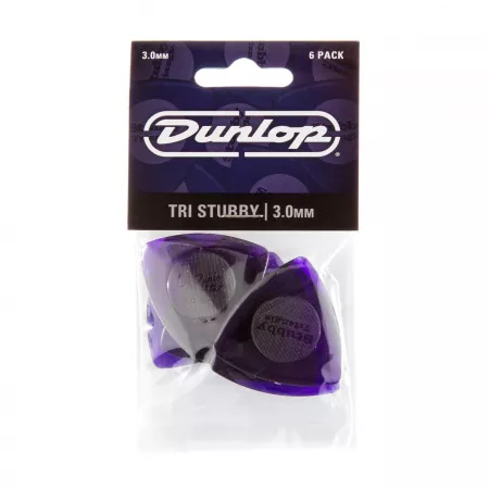 Tri Stubby Медиаторы, треугольные, 6шт, толщина 3,0мм, Dunlop, 473P3.0
