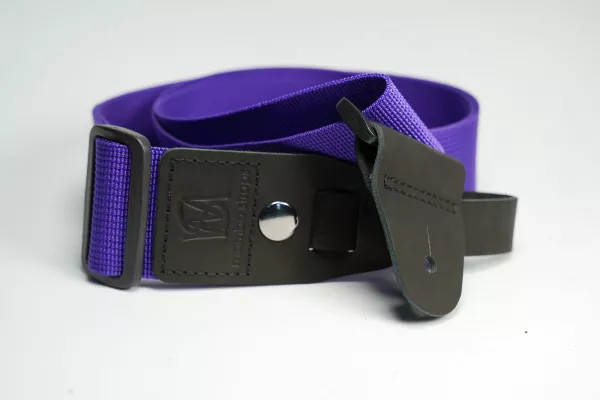 Ремень для гитары, нейлоновый, фиолетовый, Mamba straps, MB5072-029  рис.2 
