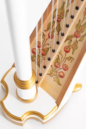 MLH0011 Capris Арфа 21 струнная (A4-G1), цвет - белый глянцевый, Resonance Harps