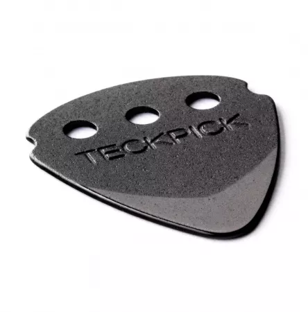 TeckPick Медиаторы 12шт, алюминий, черные, Dunlop, 467R.BLK