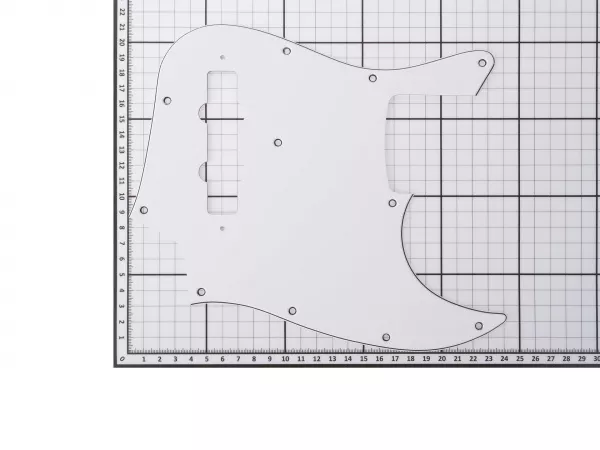 Защитная накладка для бас-гитары, белая, 3 слоя, Hosco, JB-W3P  рис.2 