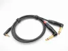 Кабель 3,5R-2Jack угловой, 1м, ZZcable, G57-3,5R-2JR-0100-0