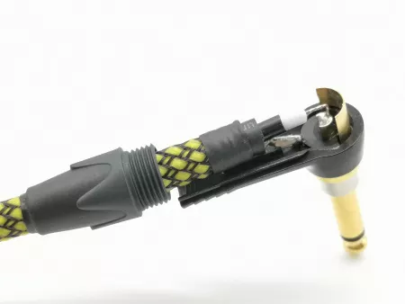 Кабель инструментальный Silent, угловой, в оплетке, 4м, ZZcable, G30-JRS-J-0400-0