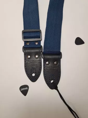 Ремень для гитары, полиэстер, синий, LionStraps, LS.P.C.012