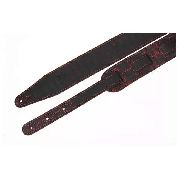 Leather 21 Ремень для гитары, кожаный, тлеющий костер, Fidel, FL60029L21L  рис.2 