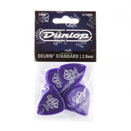 Delrin 500 Медиаторы, 12шт, толщина 2,00мм, Dunlop, 41P2.0