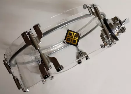 Compact Компактный том барабан из акрила 10"х3", с кронштейном, Мастерская Бехтеревых, TBAp-1003