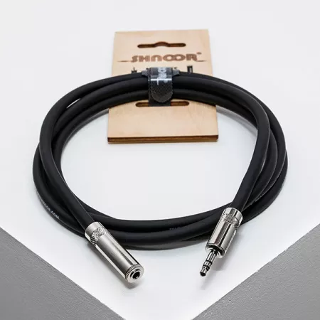 MJEXT-S-1,5m Удлинитель для наушников 3,5мм male - 3,5мм female (стерео), 1,5м, SHNOOR