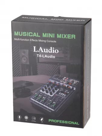 Микшерный пульт, 4 канала, LAudio, T4-LAudio
