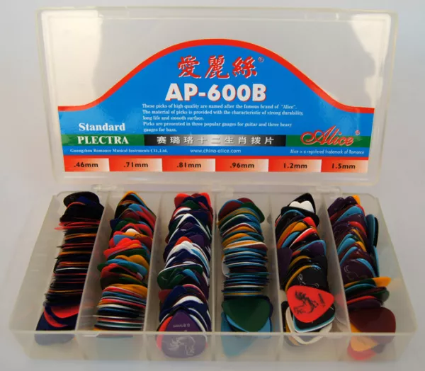 AP-600B Коробка медиаторов, 600шт, Alice