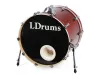 Бас-барабан 20" x 16", красный, LDrums, 5001012-2016