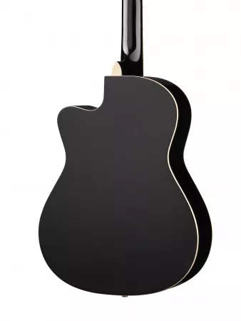 Акустическая гитара, с вырезом, черная, Foix, FFG-3039-BK