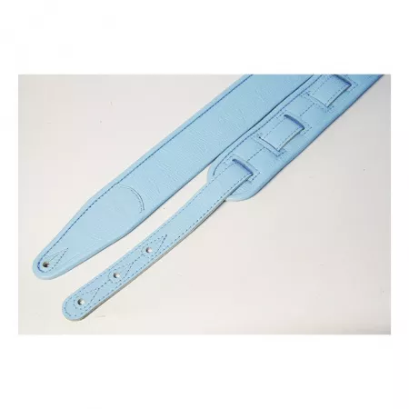 Leather Custom Ремень для гитары, кожаный, голубой, Fidel, FL700004CU