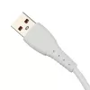 Кабель GP07T USB (m)-Type-C (m) 1.0м 2.4A, силикон, белый, GoPower, 00-00022801