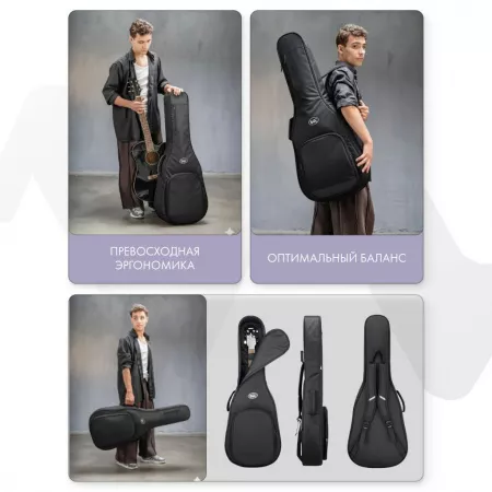 Simple Acoustic Чехол для акустической гитары, черный, BAG&music, BM1232