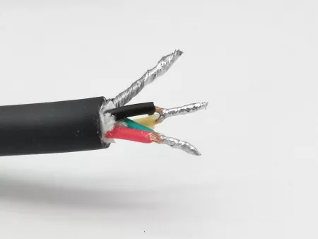 Кабель микрофонный XLR-M-F, квадропольный, 2м, ZZcable, E5-XLR-M-F-0200-0