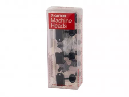 Колки для гитары 6л, в линию, черные, Gotoh, SD91-05M-B-L6