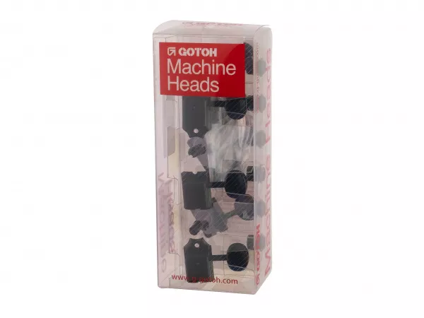 Колки для гитары 6л, в линию, черные, Gotoh, SD91-05M-B-L6  рис.2 