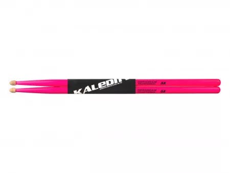 Pink 5A Барабанные палочки, граб, флуоресцентные розовые, Kaledin Drumsticks, 7KLHBPK5A