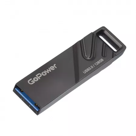 Titan Флеш-накопитель 128GB USB3.0, металл, черный графит, GoPower, 00-00025959
