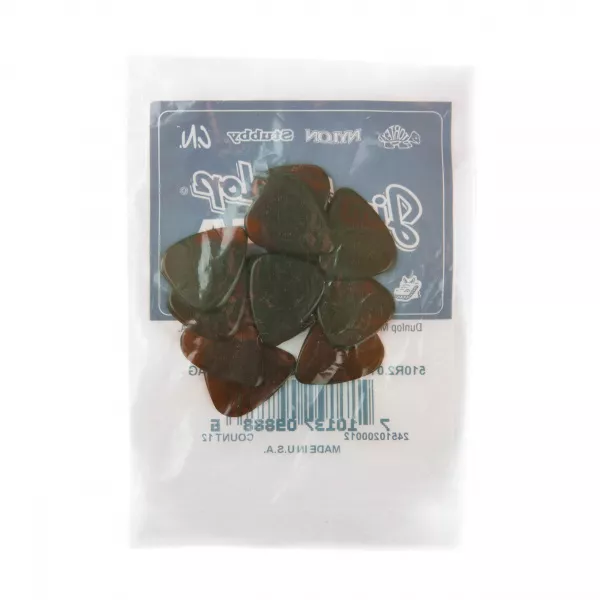 Primetone Медиаторы, 12шт, толщина 2,0мм, с насечкой, стандартные, Dunlop, 510R2.0  рис.2 