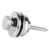 Крепление ремня с блокировкой(стреплоки), хром, 2шт, Musiclily, M186-2