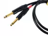 Кабель 3,5R-2Jack угловой, 1м, ZZcable, G56-3,5R-2J-0100-0