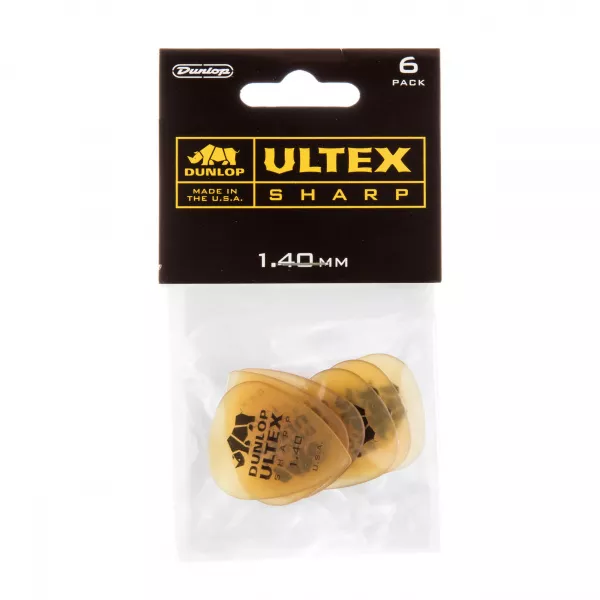 Ultex Sharp Медиаторы 6шт, толщина 1,40мм, Dunlop, 433P1.40  рис.2 