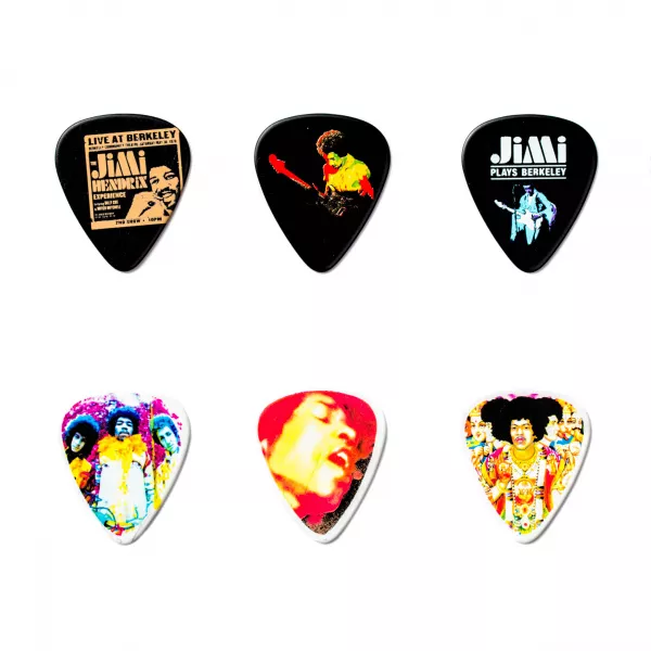 Jimi Hendrix Band of Gypsys Медиаторы 12шт, толстые, в коробочке, Dunlop, JH-PT04H  рис.2 