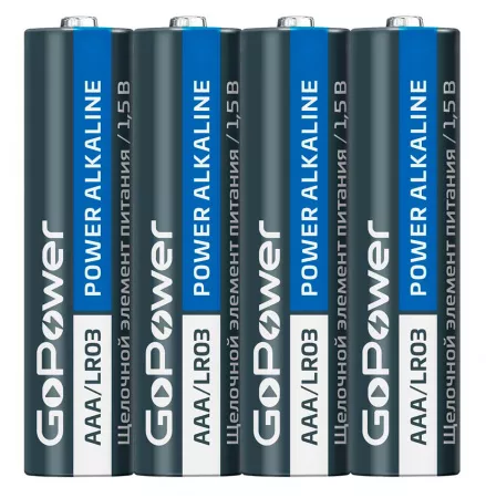 Super Power Alkaline Элемент питания LR03/AAA щелочной 1.5В, 20шт, GoPower, 00-00017749