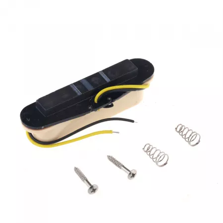 Звукосниматель сингл Strat, бридж(bridge), кремовый, Musiclily, M524