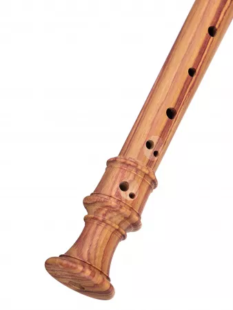 DENNER Блокфлейта сопрано, розовое дерево, барочная система, 3 части, Mollenhauer, 5125