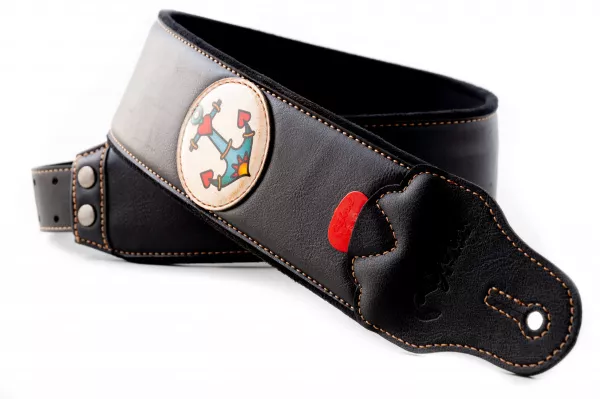Groove Old School Anchor Ремень для гитары, текстиль/синтетика, RightOn Straps, 8419612002418  рис.2 