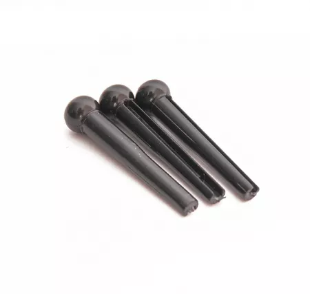 Bridge-pin-bk Фиксатор струн, чёрный с белой точкой, Cort