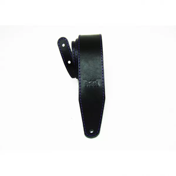 Leather 11 Ремень для гитары, кожаный, черный матовый, Fidel, FL66000L11  рис.2 