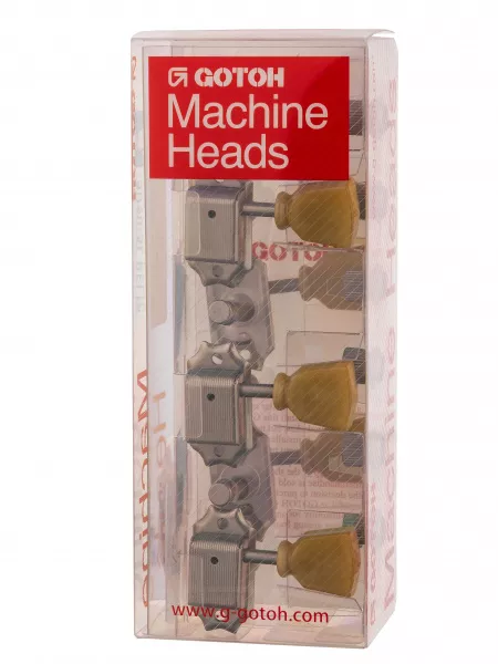Колки для гитары 3+3, состаренный никель, Gotoh, SD90-SL-Relic-L3+R3  рис.2 