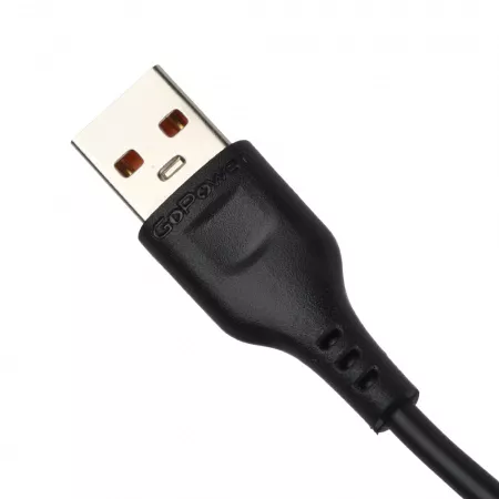 Кабель GP01T-2M USB (m)-Type-C (m) 2.0м 2.1A, черный, GoPower, 00-00022775