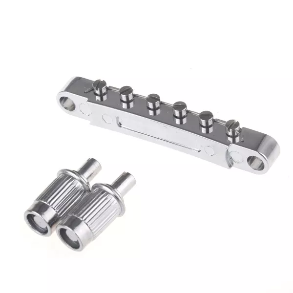 Бридж Tune-O-Matic для Gibson Les Paul, хром, Musiclily, M205  рис.2 