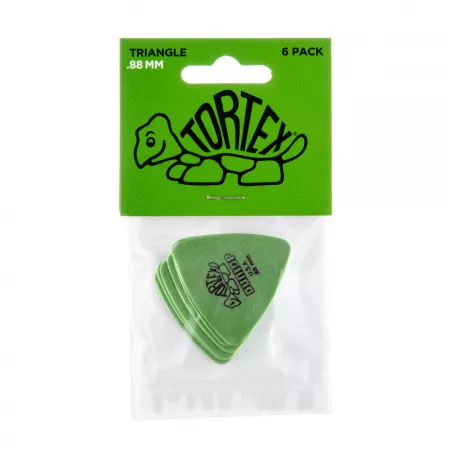 Tortex Triangle Медиаторы 6шт, толщина 0,88мм, треугольные, Dunlop, 431P.88