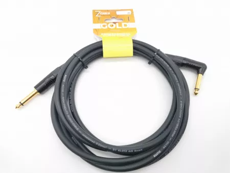 Кабель инструментальный, угловой, 4м, ZZcable, G25-JR-J-0400-0
