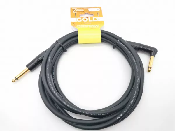 Кабель инструментальный, угловой, 4м, ZZcable, G25-JR-J-0400-0  рис.2 