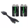 Аккумулятор бытовой Крона БОКС2 Li-ion 9V 1100mAh Type-C, GoPower, 00-00037260