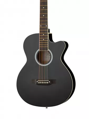 Акустическая гитара, черная, Foix, FFG-2039C-BK