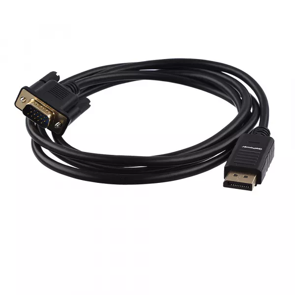 Кабель DisplayPort (m)-VGA (m) 1.8м ПВХ, черный, GoPower, 00-00027497  рис.2 