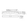 Верхний порожек для электрогитары, кость, Hosco, HSB-NS1/9.5
