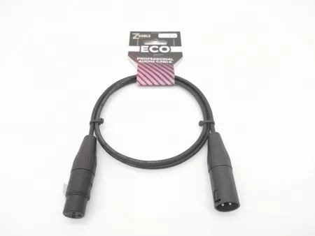 Кабель микрофонный 1м, ZZcable, E14-XLR-M-F-0100-0