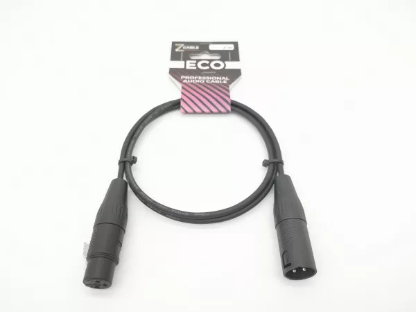 Кабель микрофонный 1м, ZZcable, E14-XLR-M-F-0100-0  рис.2 