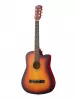 Акустическая гитара, с вырезом, санберст, Foix, FFG-3810C-SB